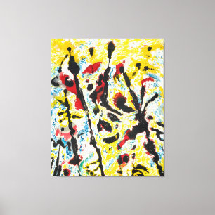 J. P. - MAANVIBRATIES - c. 1953-1955 -Abstract- Canvas Afdruk