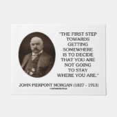 J.P. Morgan eerste stap naar ergens anders Deurmat (Voorkant)