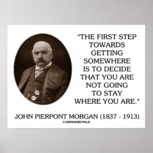J.P. Morgan eerste stap op weg naar een andere ple Poster