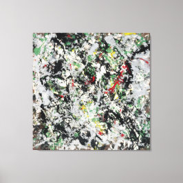 J. P. - Nummer 12 - 1950 - Action painting - Canvas Afdruk