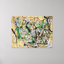 J. P. - Nummer 17 - 1949 - Action painting - Canvas Afdruk