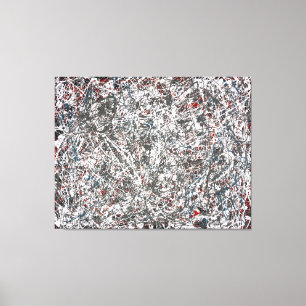 J. P. - Nummer 20 - 1948 - Action painting - Canvas Afdruk