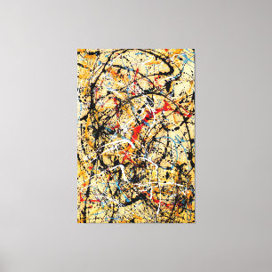 J. P. - Nummer 20 - 1949 - Action painting - Canvas Afdruk