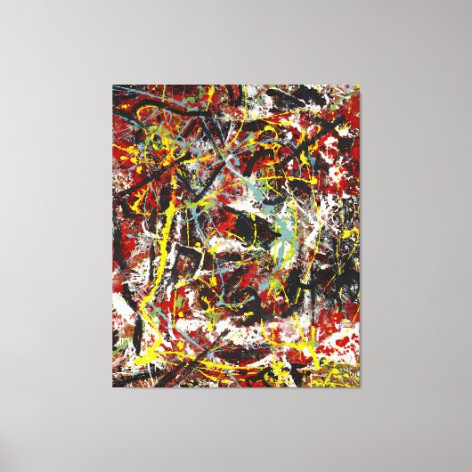 J. P. - Nummer 22 - 1949 - Action painting - Canvas Afdruk (Voorkant)