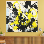 J. P. - Nummer 22 - 1950 - Action painting - Canvas Afdruk (Insitu (Woonkamer))