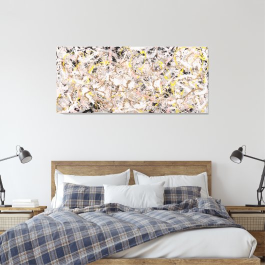 J. P. - Nummer 27 - 1950 - Action painting - Canvas Afdruk (Insitu (Slaapkamer))