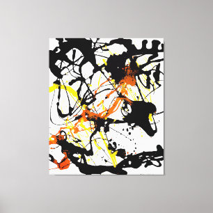 J. P. - Nummer 29 - 1949 - Action painting - Canvas Afdruk