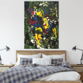 J.P. - Nummer 3 - 1948 - Abstract expressionisme - Canvas Afdruk (Insitu (Slaapkamer))