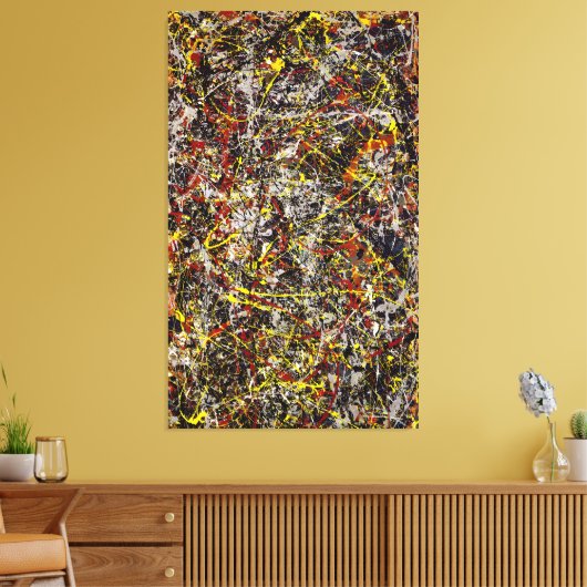 J. P. - Nummer 5 - 1948 - Action painting - Canvas Afdruk (Insitu (Woonkamer))