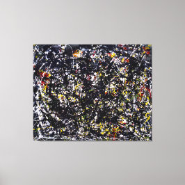 J. P. - Nummer 6 - 1949 - Action painting - Canvas Afdruk