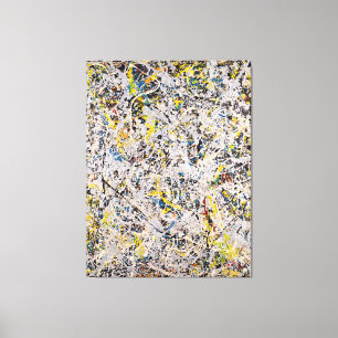 J. P. - Nummer 9 - 1949 - Action painting - Canvas Afdruk