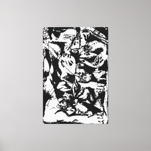 J. P. - NUMMER 9 - 1951 - Zwarte gietingen - Canvas Afdruk