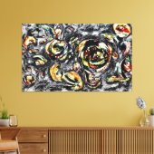 J. P. - OCEAANGRIJSHEID - 1953 - Abstract - Canvas Afdruk (Insitu (Woonkamer))