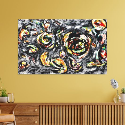 J. P. - OCEAANGRIJSHEID - 1953 - Abstract - Canvas Afdruk (Insitu (Woonkamer))