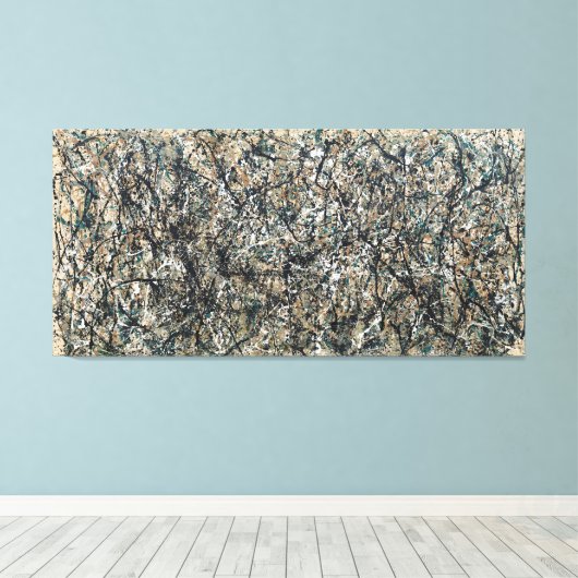 J. P. - ONE Number 30 - 1950 - Action painting - Canvas Afdruk (Insitu (Houten vloer))