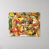 J. P. - ONGETITELD - 1953-54 -Abstract expressioni Canvas Afdruk (Voorkant)