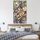 J. P. - ONRUSTIG KONINGIN - 1945 - Abstract - Canvas Afdruk (Insitu (Slaapkamer))