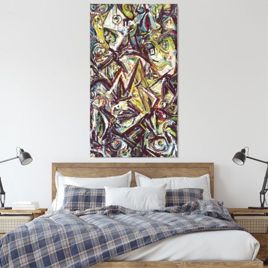 J. P. - ONRUSTIG KONINGIN - 1945 - Abstract - Canvas Afdruk (Insitu (Slaapkamer))