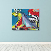 J. P. - PAARDENPAARD - 1944 - Abstract expressioni Canvas Afdruk (Insitu (Houten vloer))