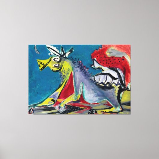 J. P. - PAARDENPAARD - 1944 - Abstract expressioni Canvas Afdruk (Voorkant)