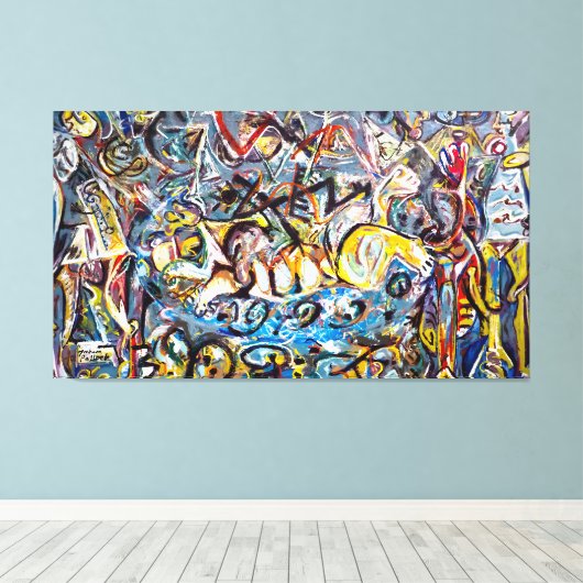 J. P. - Pasiphaë - 1943 - Abstract expressionisme  Canvas Afdruk (Insitu (Houten vloer))