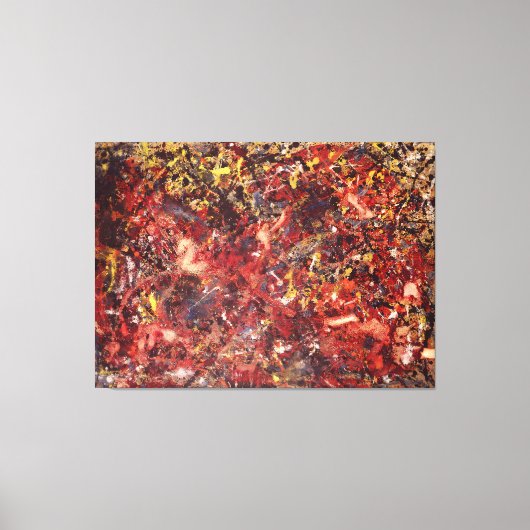 J.P. - SCHILDERIJ A - 1950 - Abstract expressionis Canvas Afdruk (Voorkant)