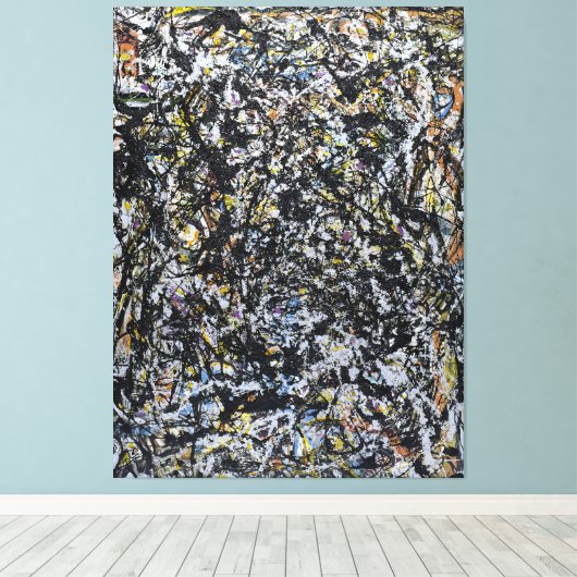 J. P. - SEA CHANGE - 1947 - Action Painting - Canvas Afdruk (Insitu (Houten vloer))