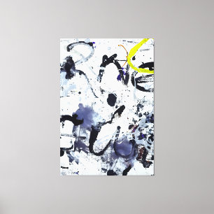 J. P. - ZILVER EN ZWART I - 1950 - Abstract - Canvas Afdruk