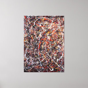 J. P. - ZONDER TITEL - 1948 - Abstract expressioni Canvas Afdruk