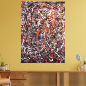 J. P. - ZONDER TITEL - 1948 - Abstract expressioni Canvas Afdruk (Insitu (Woonkamer))