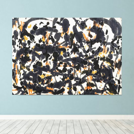J. P. - ZONDER TITEL - c. 1951 - Abstract - Canvas Afdruk (Insitu (Houten vloer))
