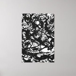 J. P. - ZWART EN WIT Nummer 6 - 1951 -Abstract- Canvas Afdruk