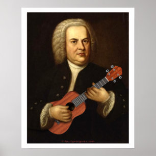 J.S. Bach op Uke Poster