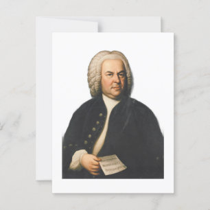 J.S. Bach portret Briefkaart
