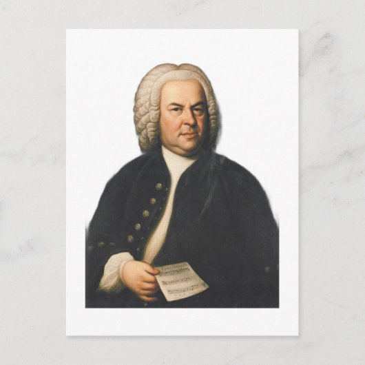 J.S. Bach portret Briefkaart (Voorkant)