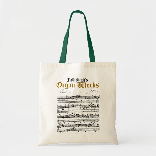 J.S. Bach's Organ Works canvas tas (Voorkant)