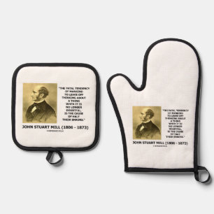 J.S. Mill Fatale Neiging Veroorzaakt de Helft van  Ovenwant & Pannenlap Set
