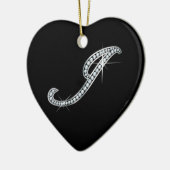 J script "Diamond Bling" Keramisch Ornament (Links)