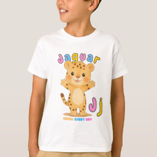 “J staat voor Jaguar” Alfabet T-shirt – Groei Elke