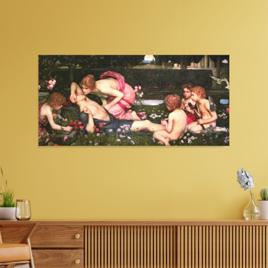 J. W. WATERHOUSE - DE OPNIEUWING VAN ADONIS - 1899 CANVAS AFDRUK (Insitu (Woonkamer))