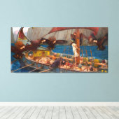 J. W. WATERHOUSE - ODYSSEUS EN DE SIRENES - 1891 - CANVAS AFDRUK (Insitu (Houten vloer))
