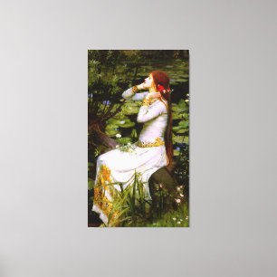 J.W. WATERHOUSE - OPHELIA - 1894 - Pre-Raphaelite Canvas Afdruk