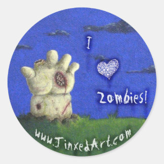 J'♥ Zombies ! autocollant