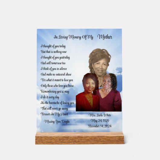 ja acryl bord (Voorkant)