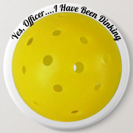 "Ja, agent, ik ben gek geworden" Pickleball Ronde Button 6,0 Cm