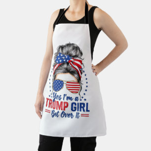 Ja, als een Trump-meisje er overheen komt Schort