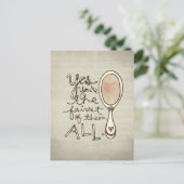 ja bent u het eerlijkst briefkaart (Staand voorkant)