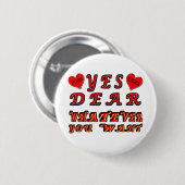 Ja, beste ronde button 5,7 cm (Voorkant /achterkant)