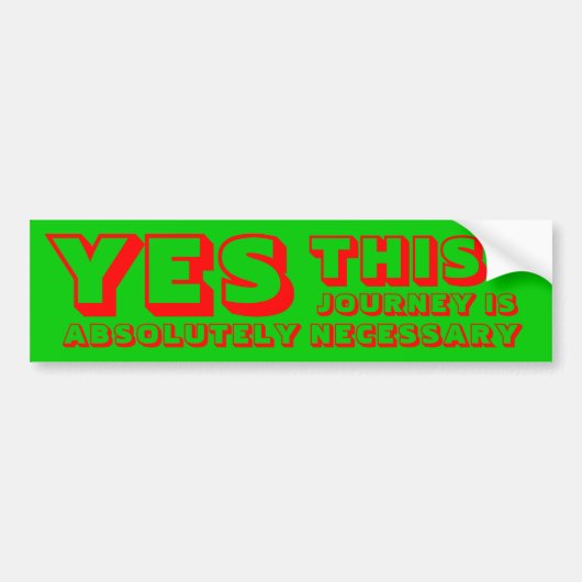 Ja Bumpersticker (Voorkant)