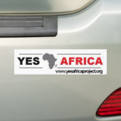 Ja Bumpersticker Afrika (Op auto)